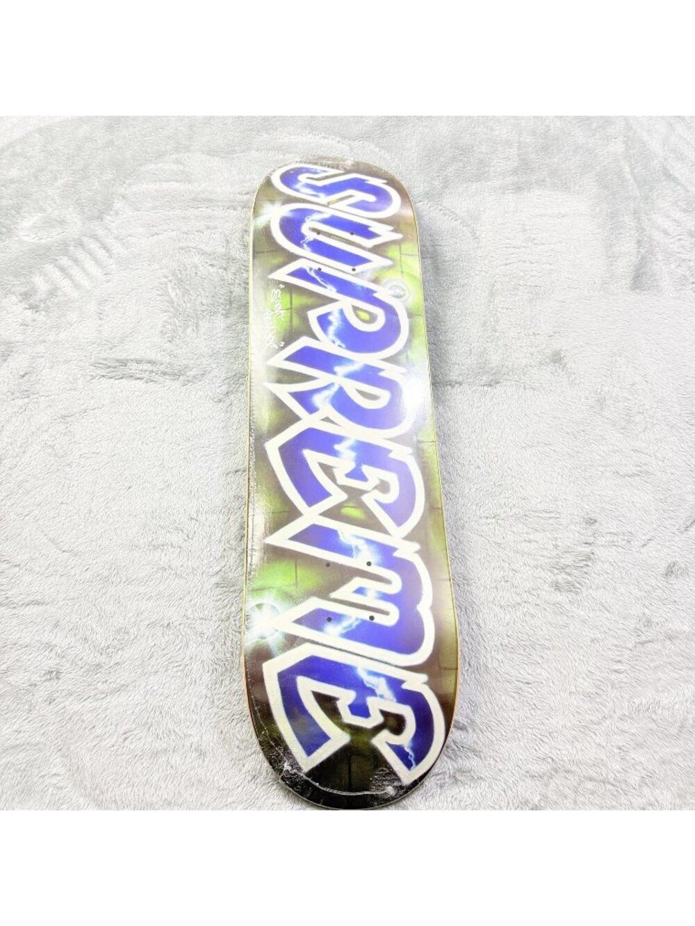New Supreme Lee Logo Skateboard Deck 8.25 Blue Graffiti Art Skateboarding